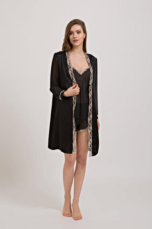 B2B - 丝绸乔其纱长袍