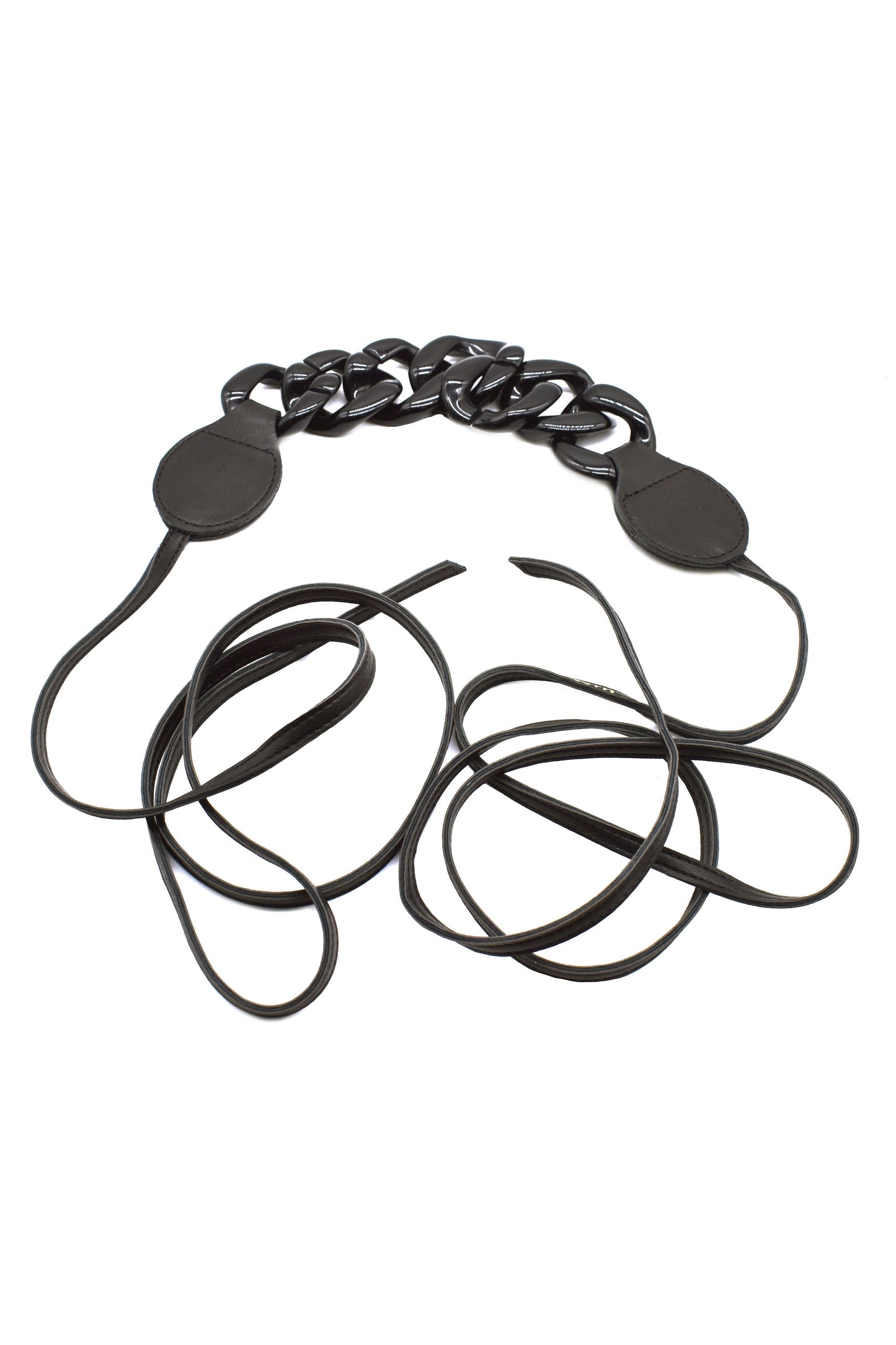 带链条的 LEIS 窄腰带