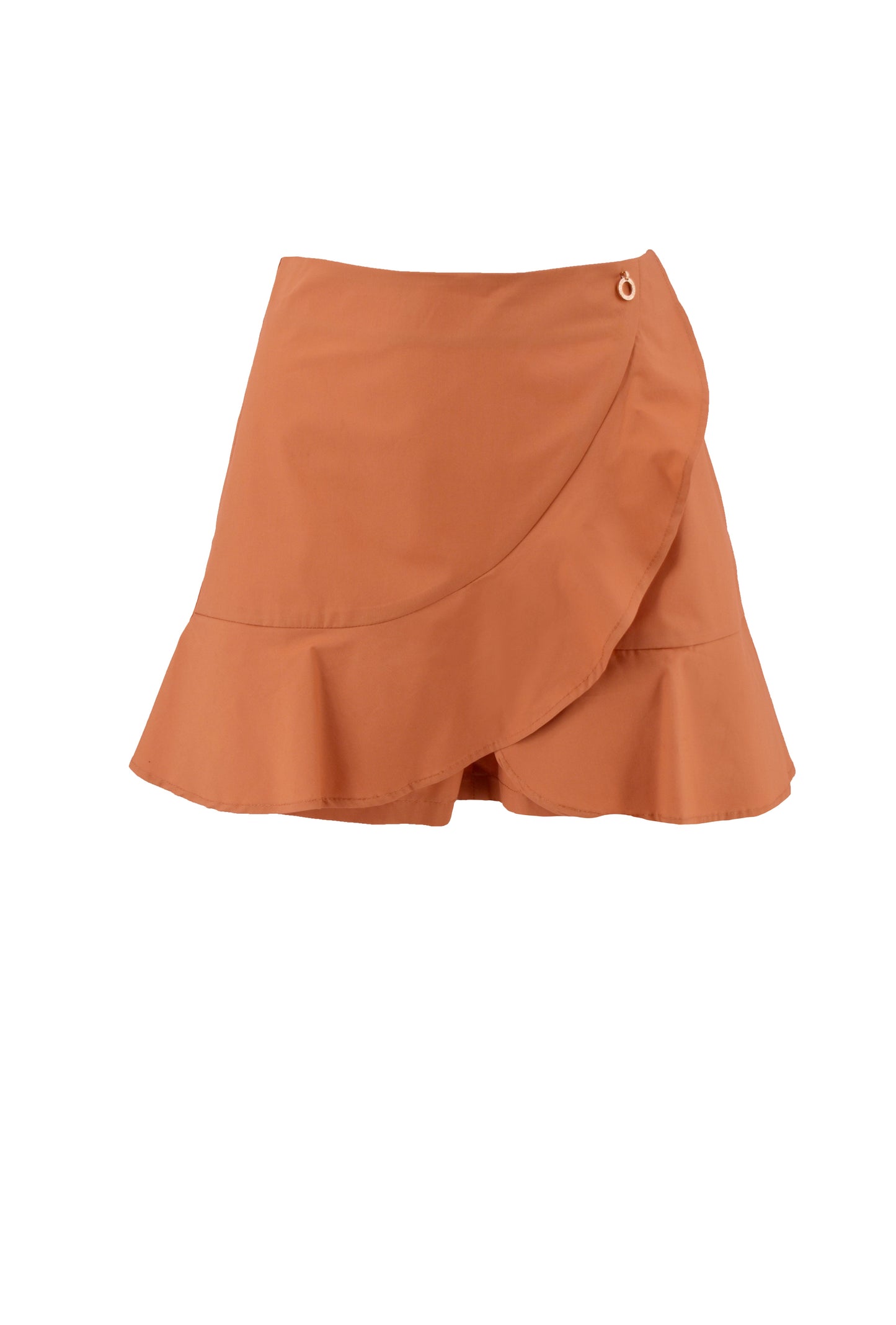 WEST 荷叶边效果短裤高腰裙