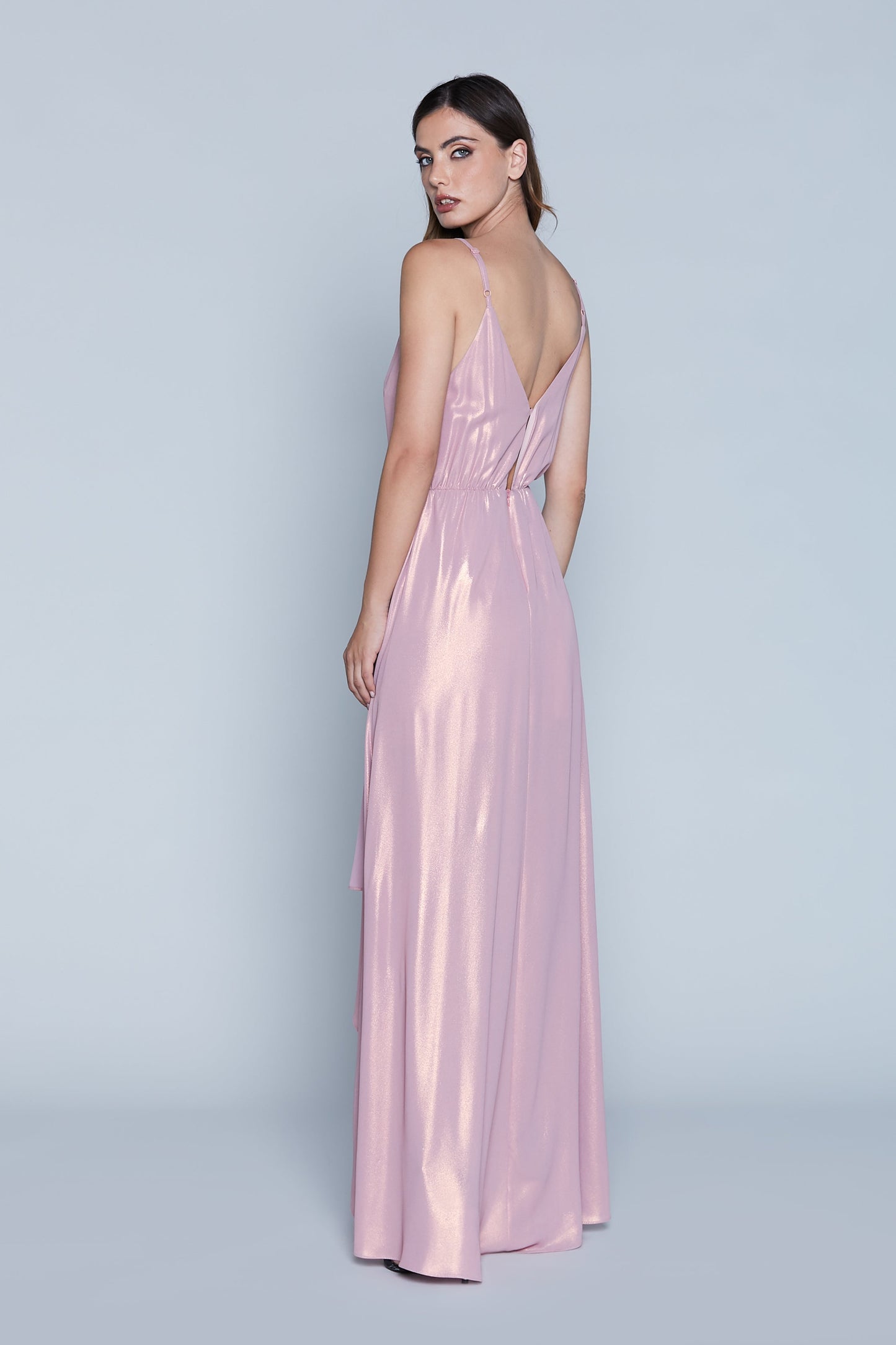 S/M 长款 KALOIU 连衣裙,收腰加开衩加晚礼服