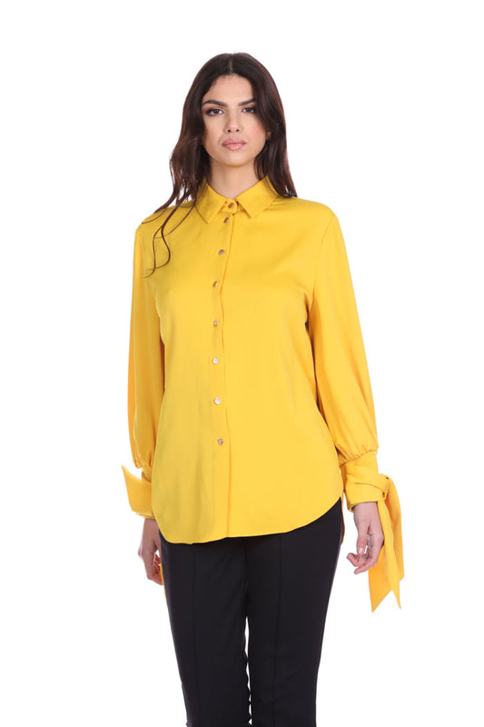 蝴蝶结袖口非洲衬衫