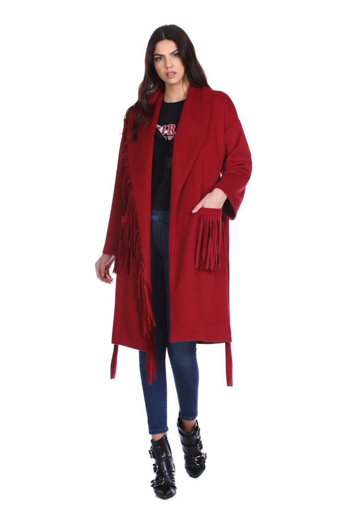 WOWU 高腰拉链加口袋刺绣牛仔紧身裤