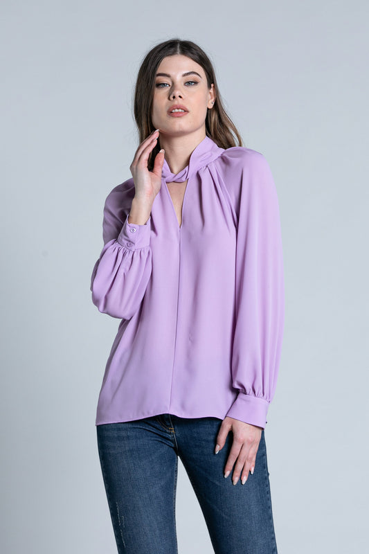 衬衫 MASTIC 长袖插肩领带纽扣加双吊坠