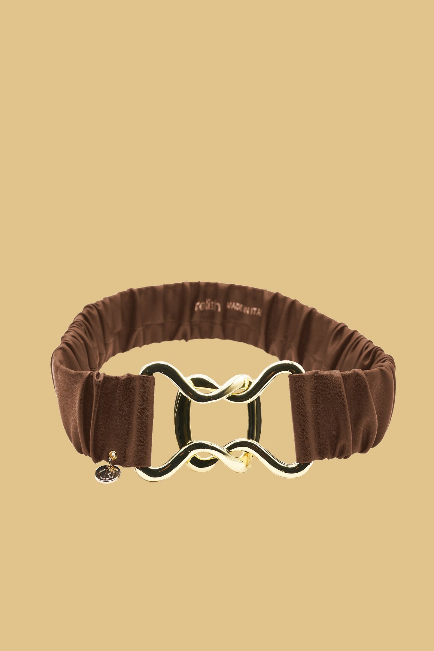 ZATAR 生态皮革交叉扣高腰带