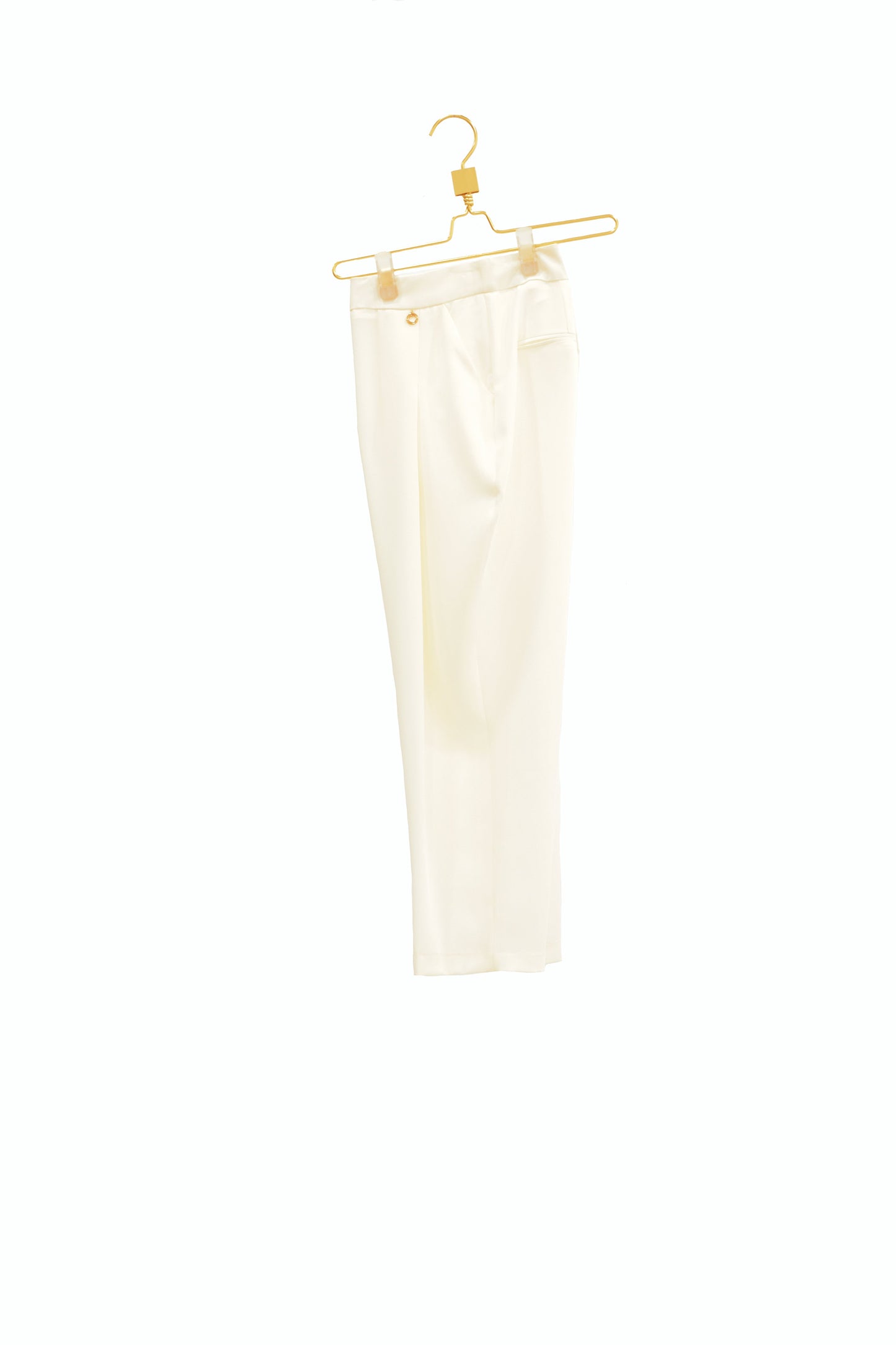 ULTISIM 高腰长裤,带口袋加卡普里褶皱