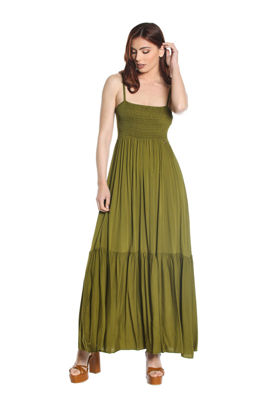 ANNIEB_B 吊带加胸无袖长裙