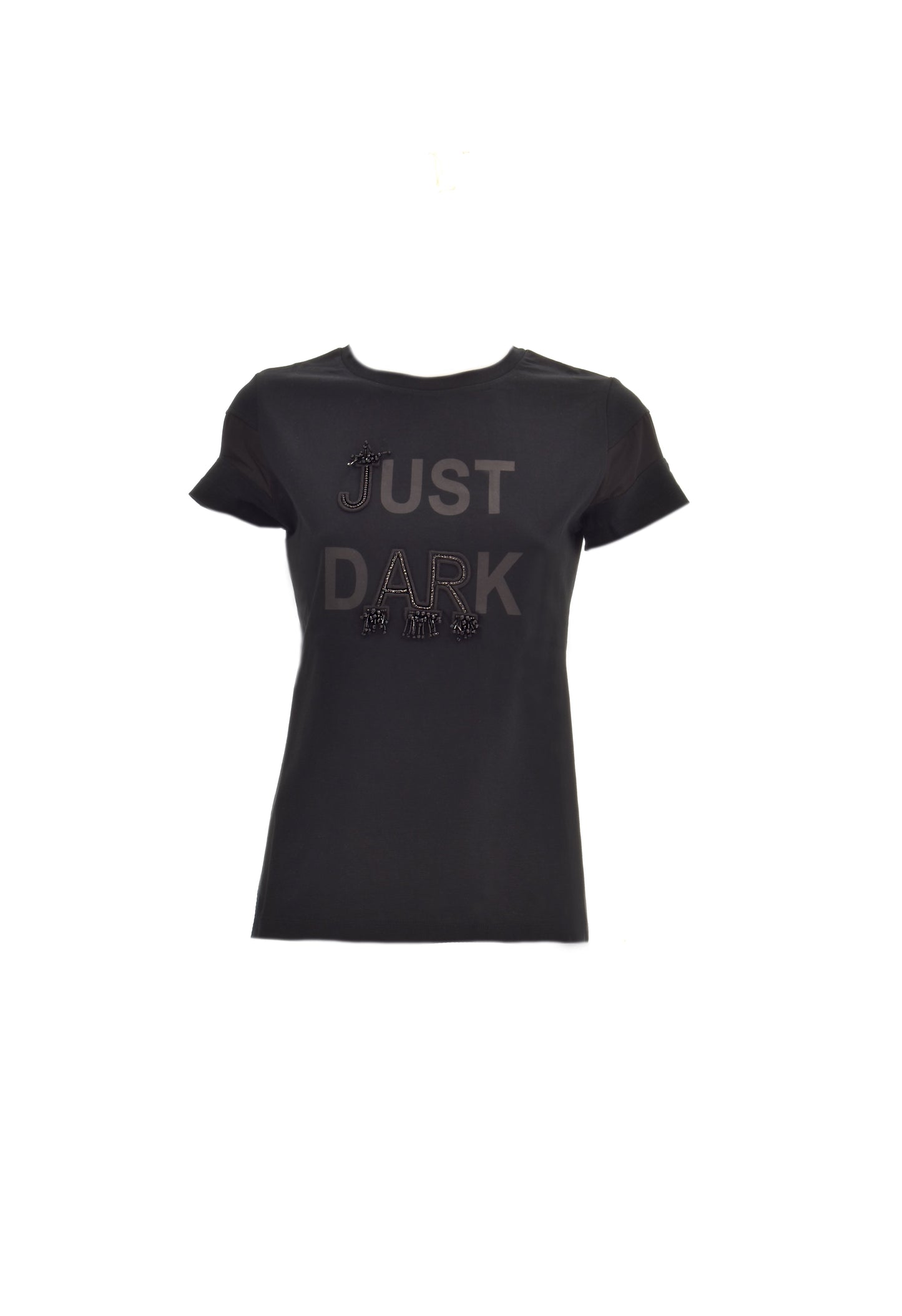 URSULA 印花饰边乔其纱半袖 T 恤