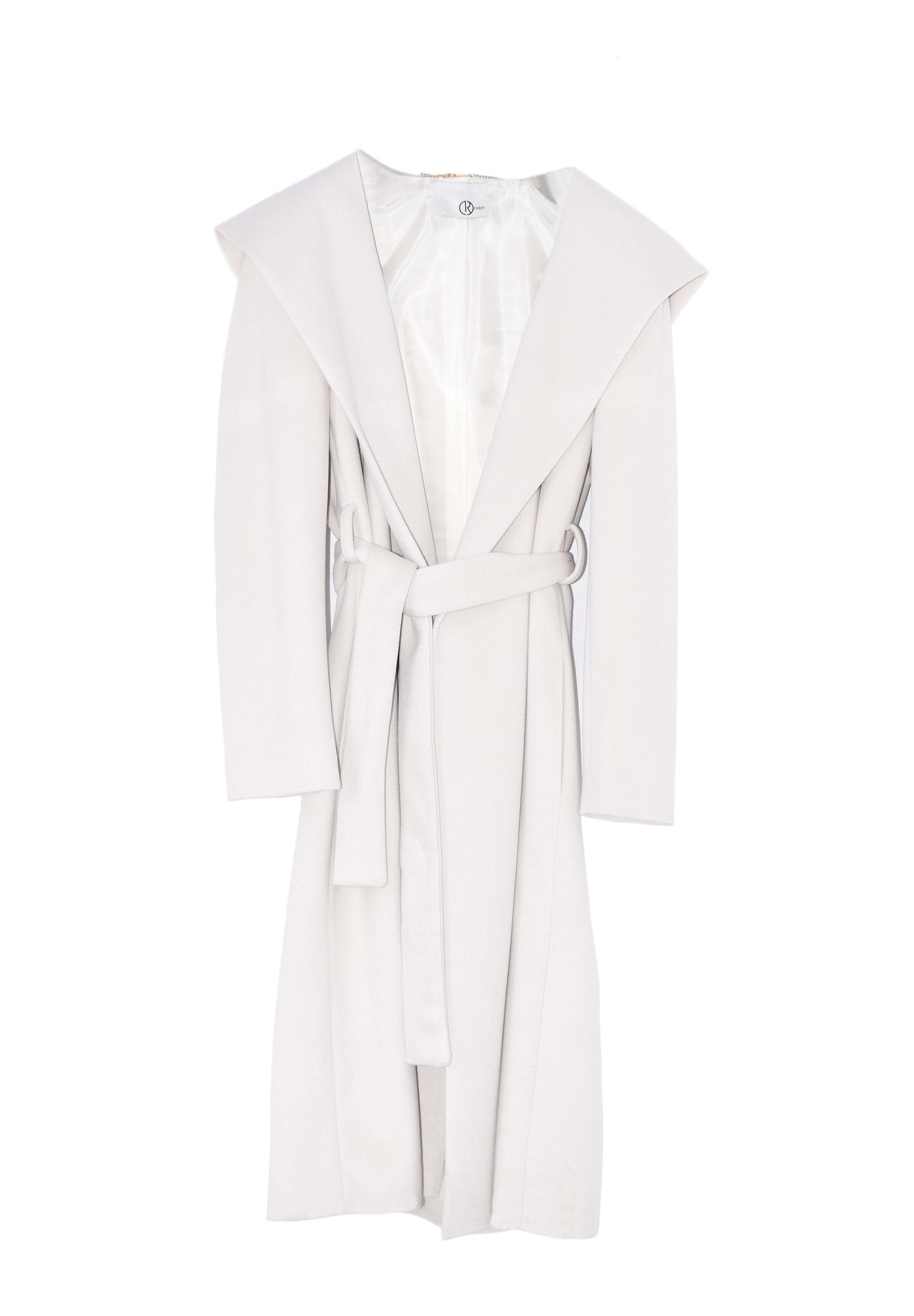 TAMMORE 长袖连帽外套加腰带加口袋