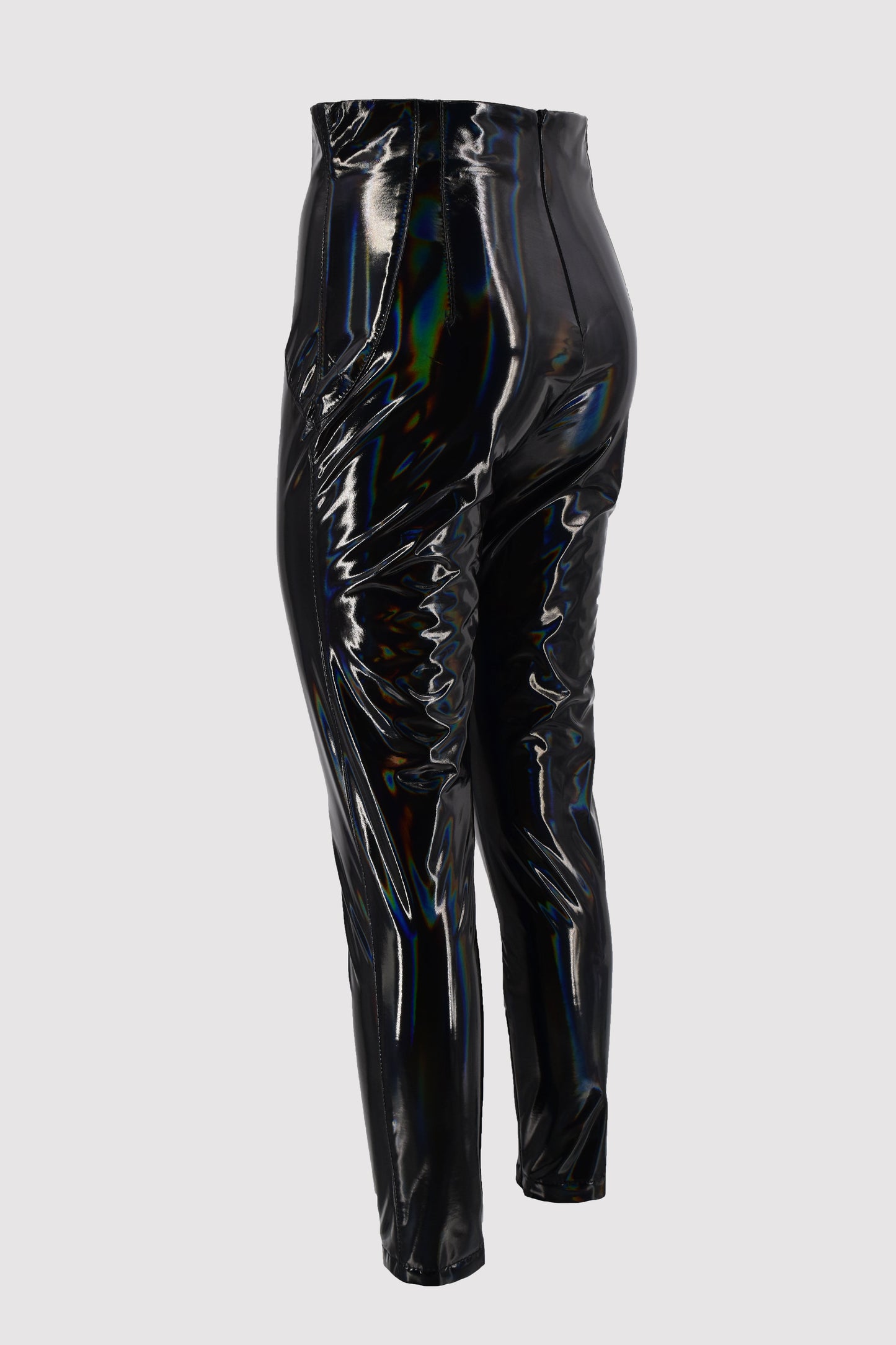 VINIL 乙烯基面料高腰长裤