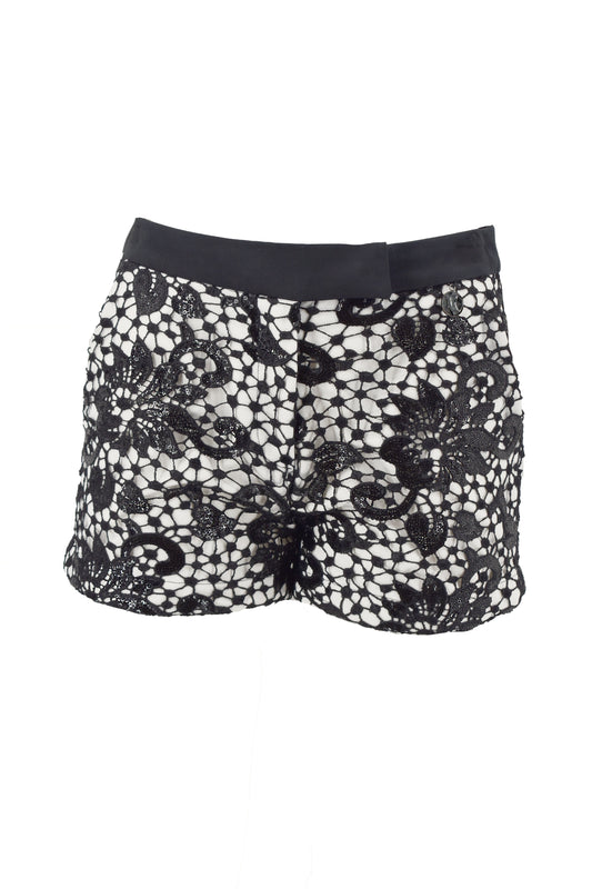 ARIEL 花边和亮片短裤