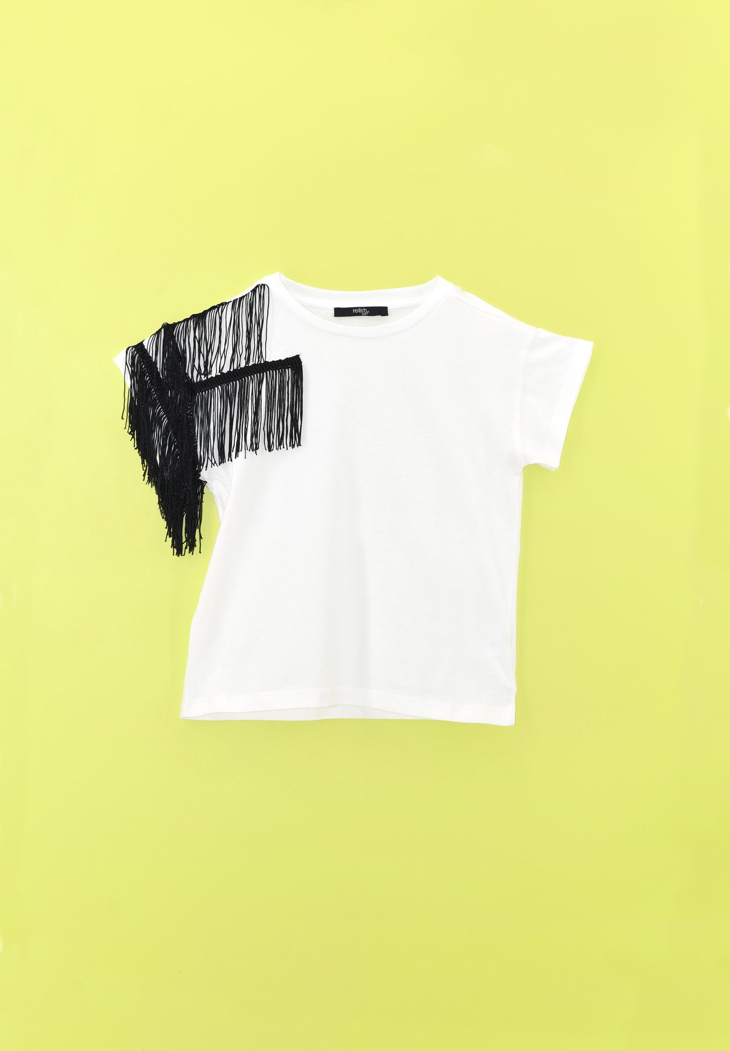 RUCKERY 女童半袖流苏 T 恤