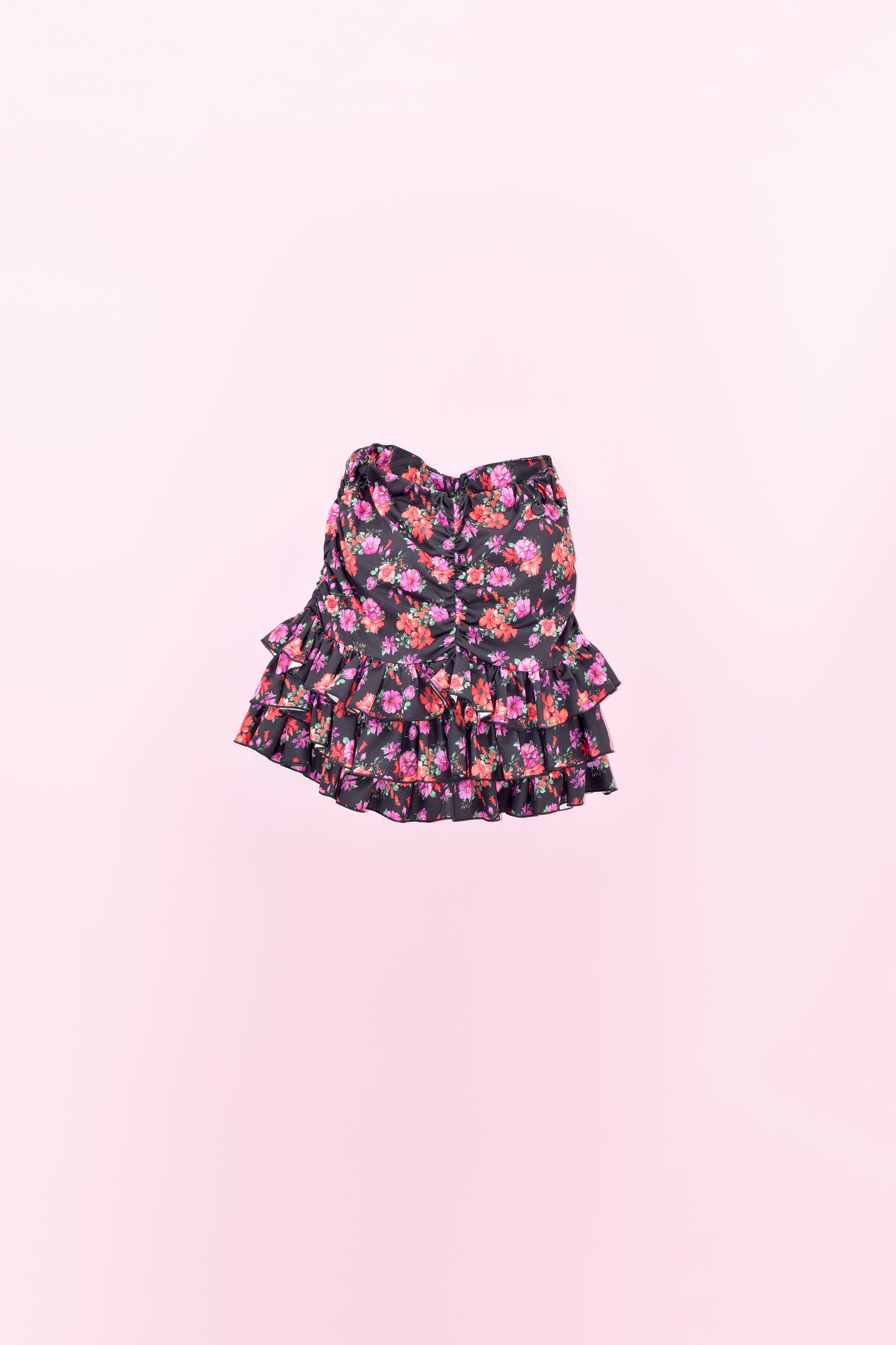 TRATAA 花朵印花荷叶边女孩短裙