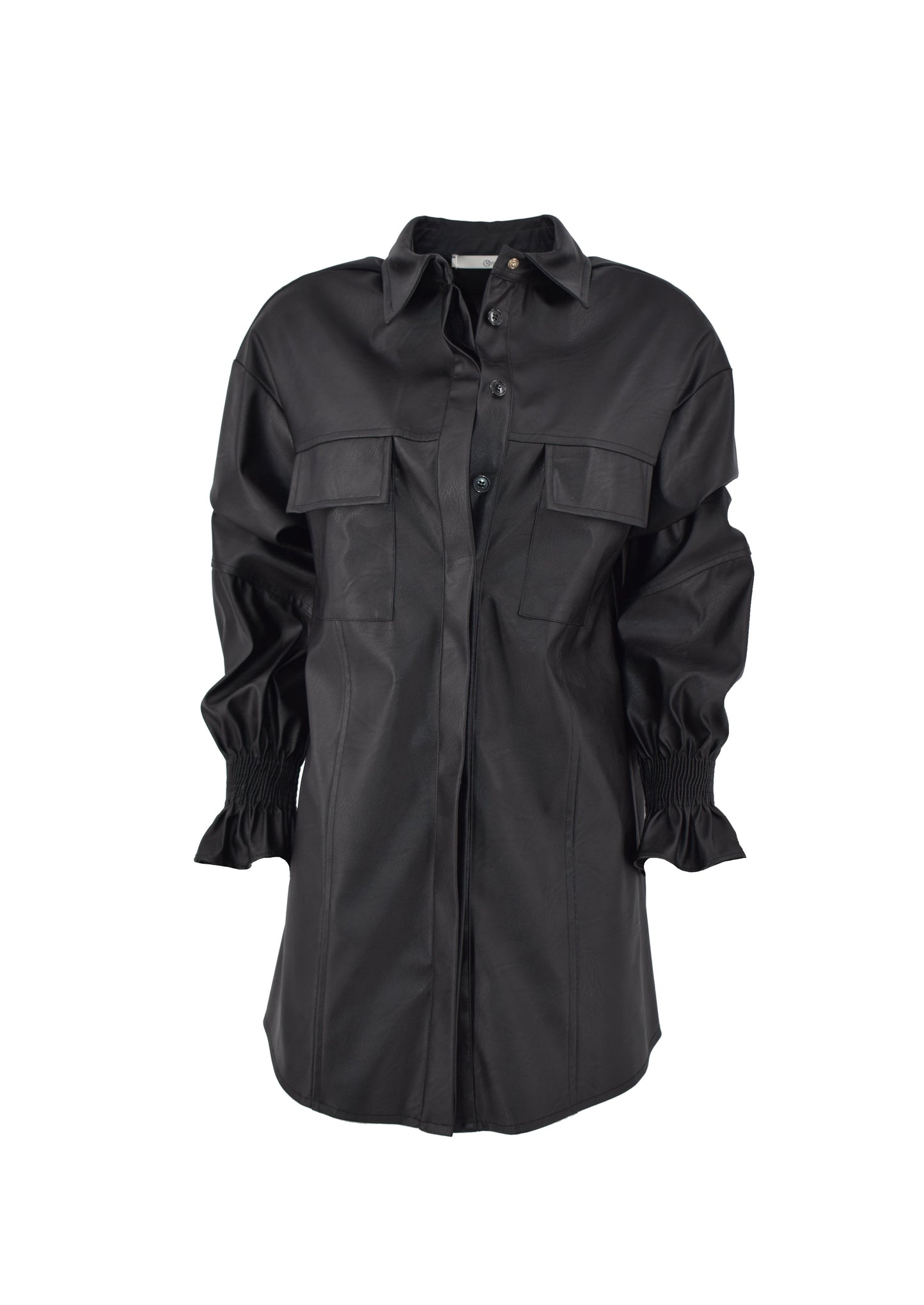RONNY 长袖衬衫/夹克,带 p.smock 和人造皮口袋