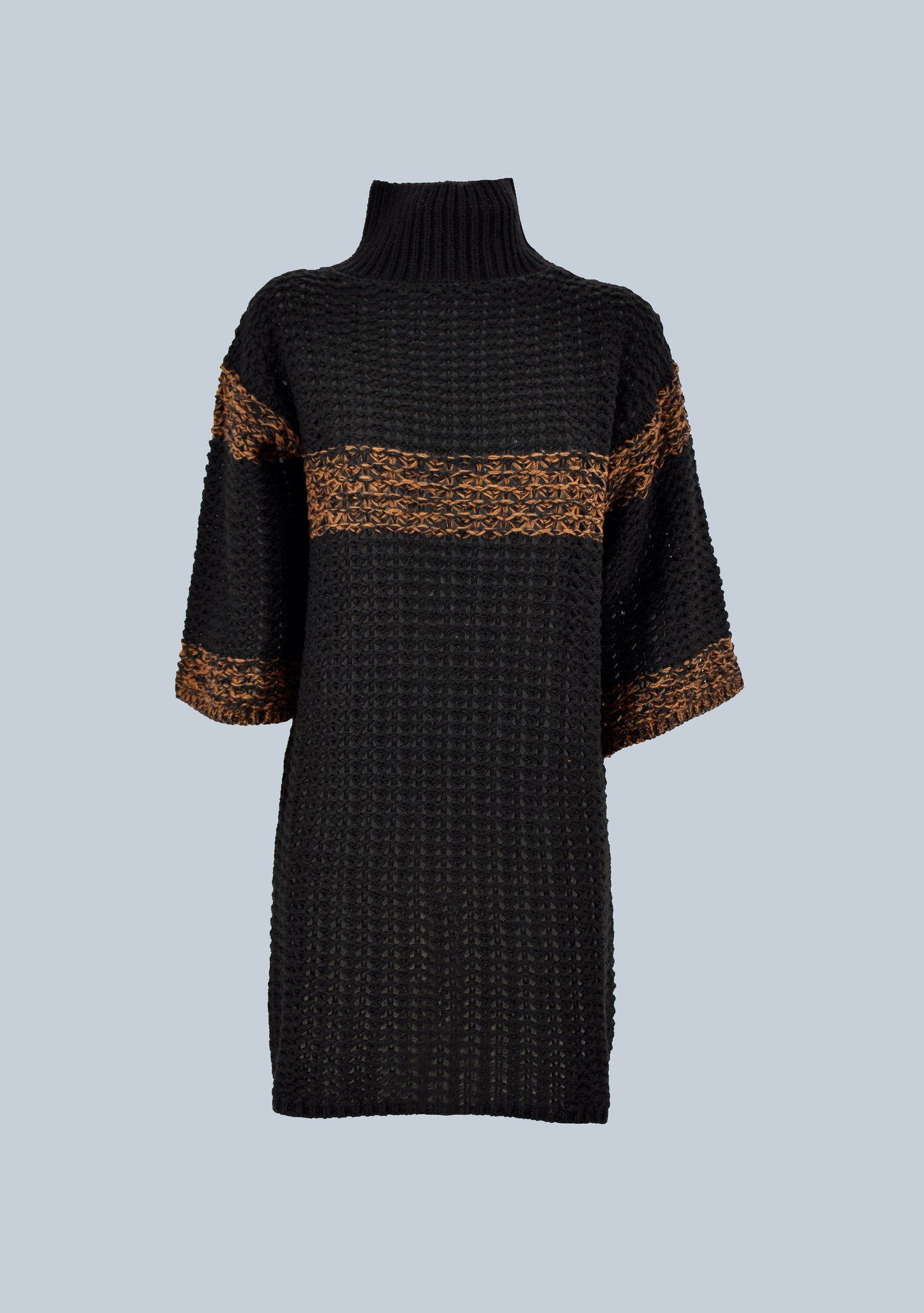 SHEN 短裙 3/4 袖高领不对称 f.do