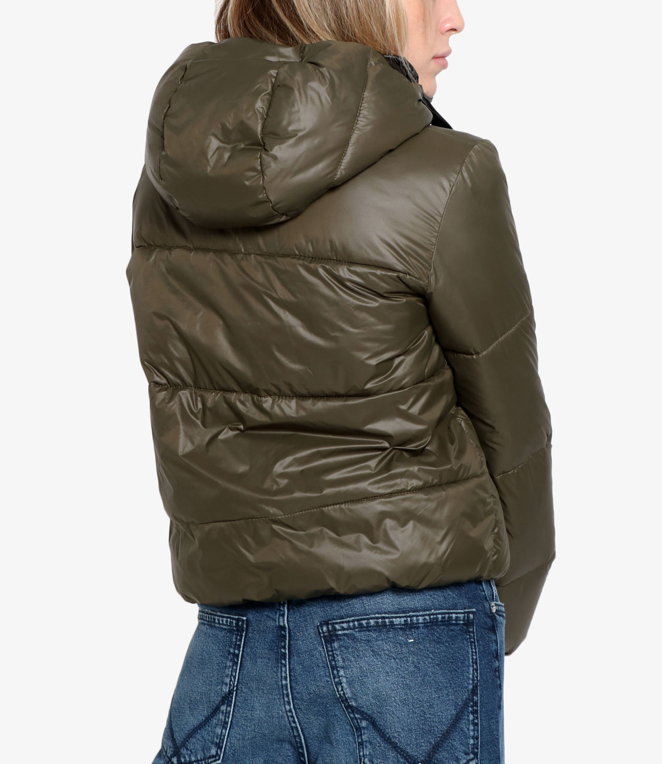 太阳条纹 |军绿色 Anagaia 羽绒服