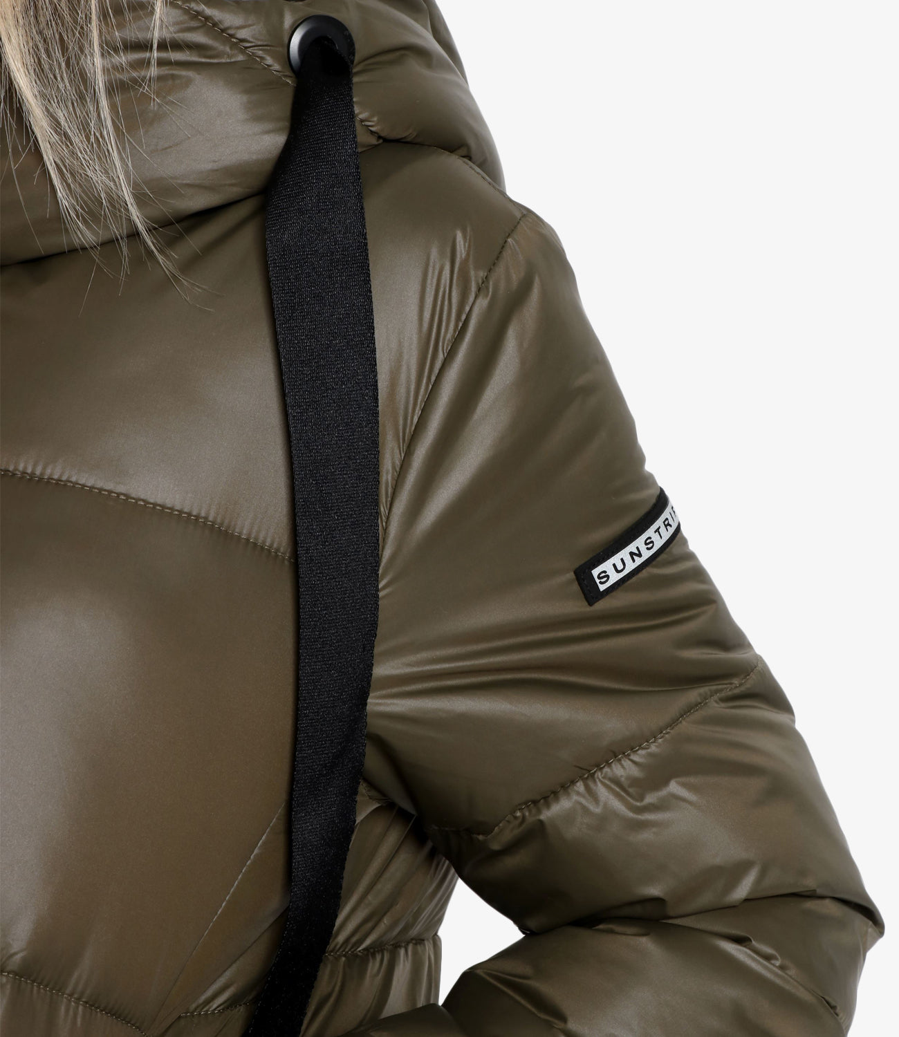 太阳条纹 |军绿色 Anagaia 羽绒服