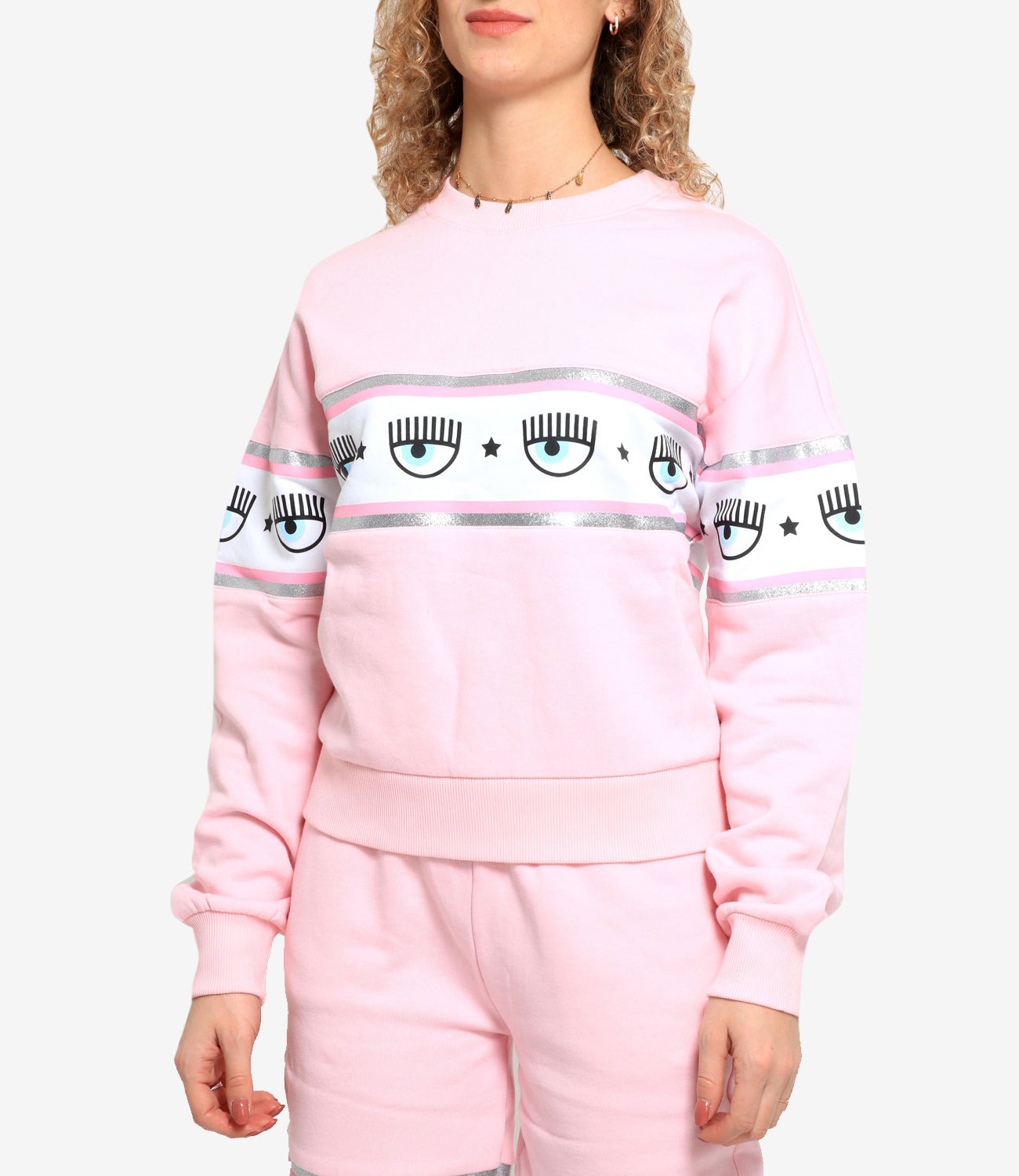 克莱尔法拉格尼 |婴儿粉色 Maxilogomania 运动衫