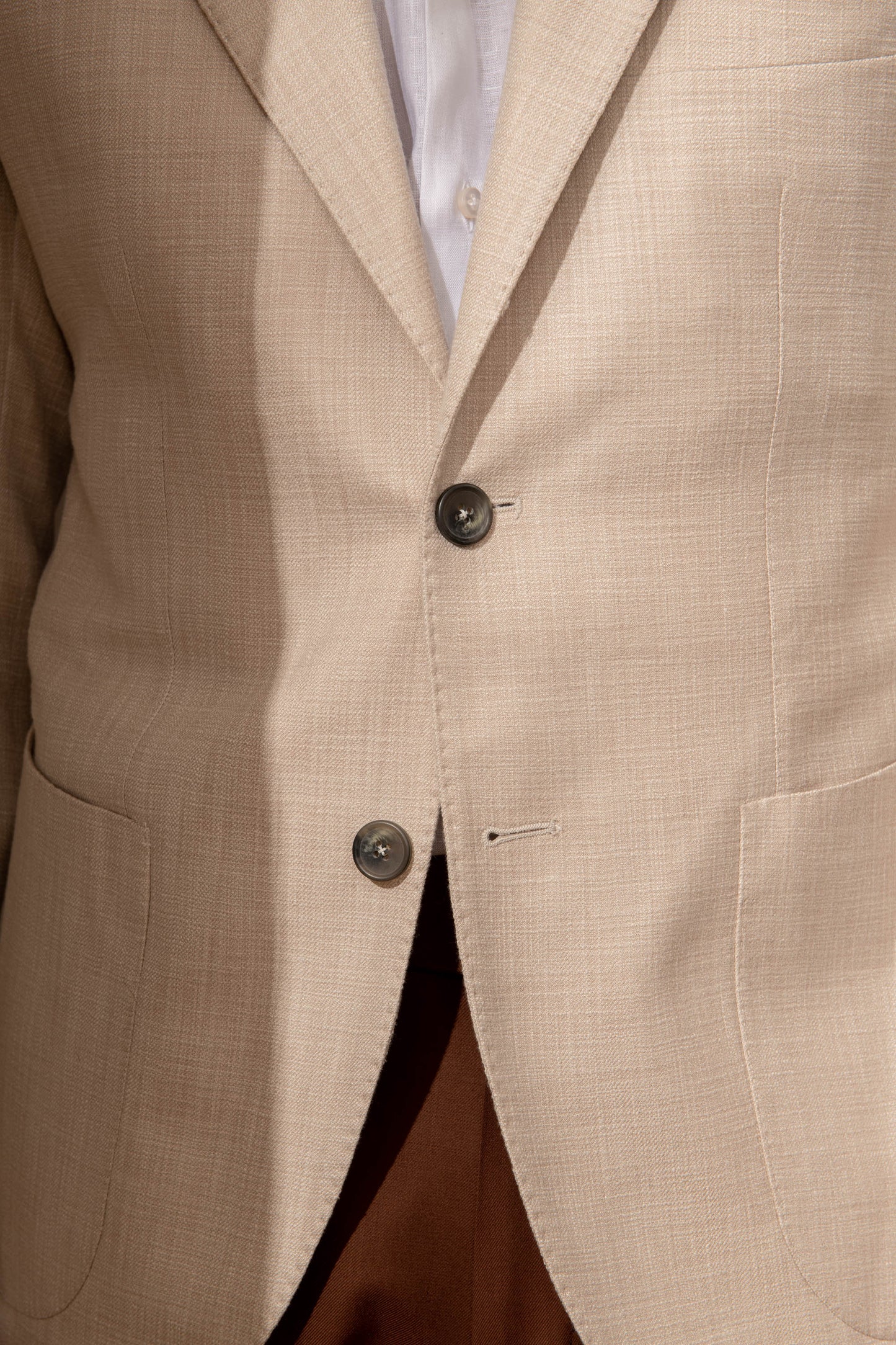Loro Piana 面料米色夹克 - 意大利制造