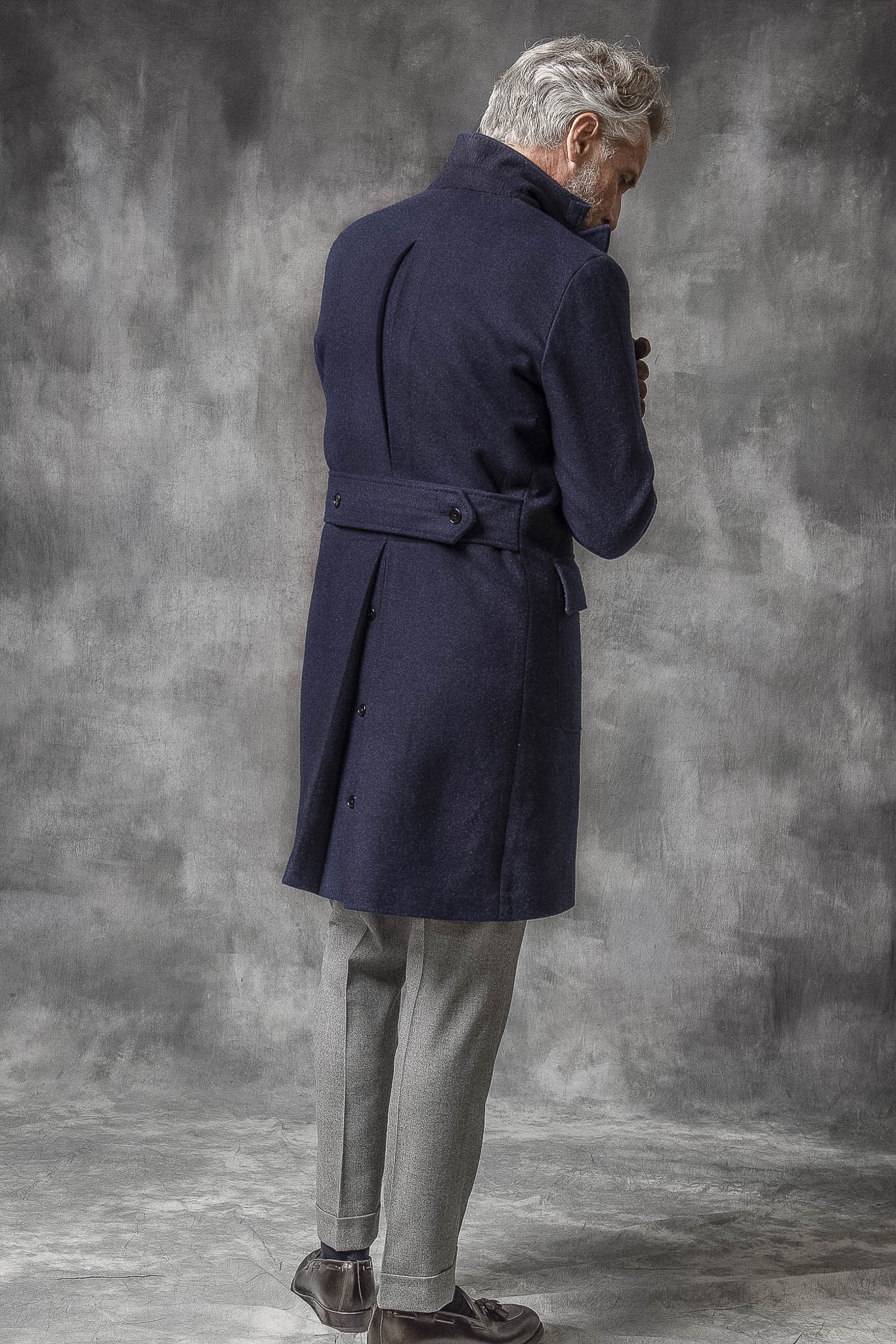 Loro Piana 羊毛蓝色 Polo 衫 – 意大利制造