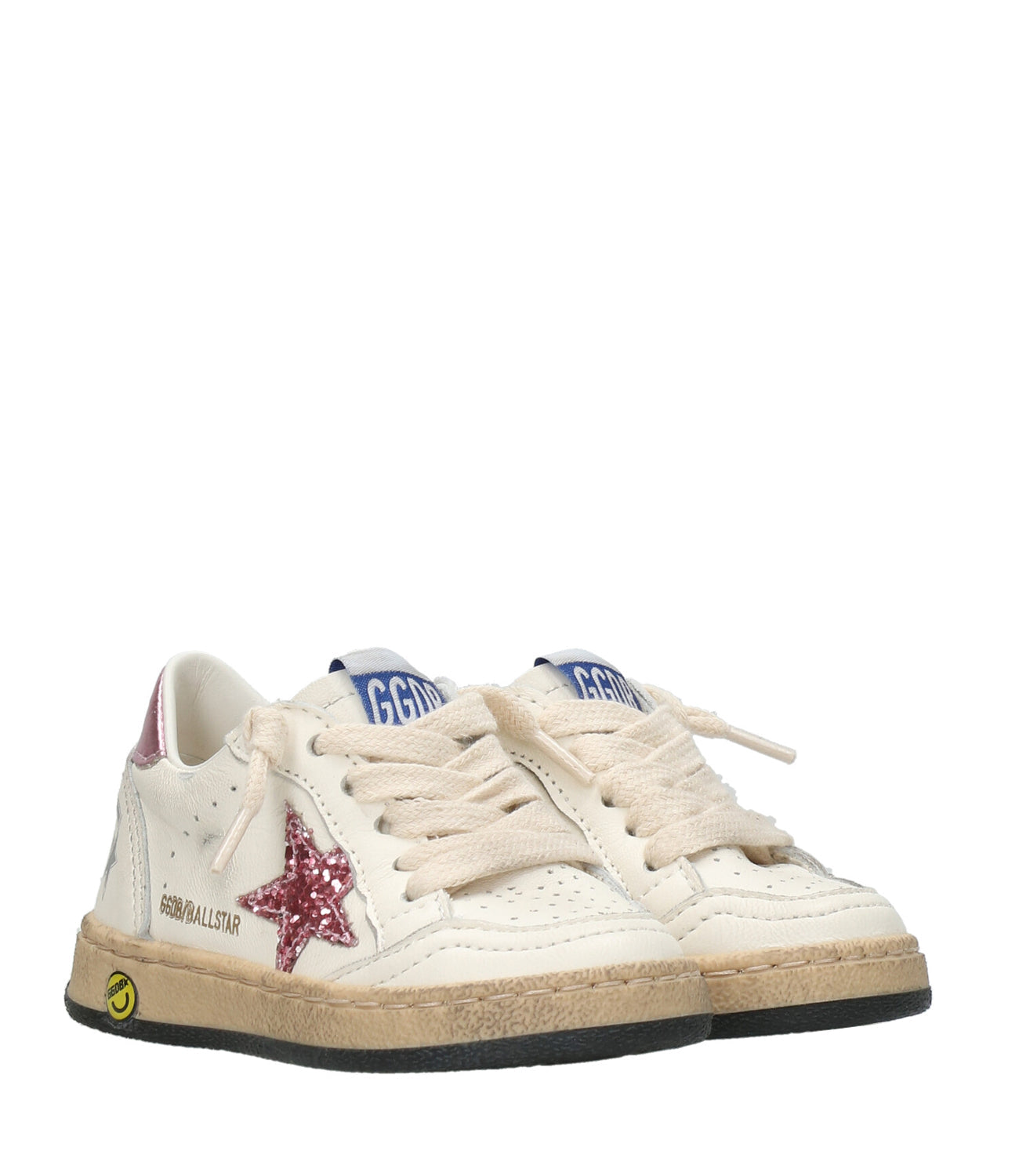 金鹅童装 |运动鞋 Ballstar Bianco+Bubble+Lilla