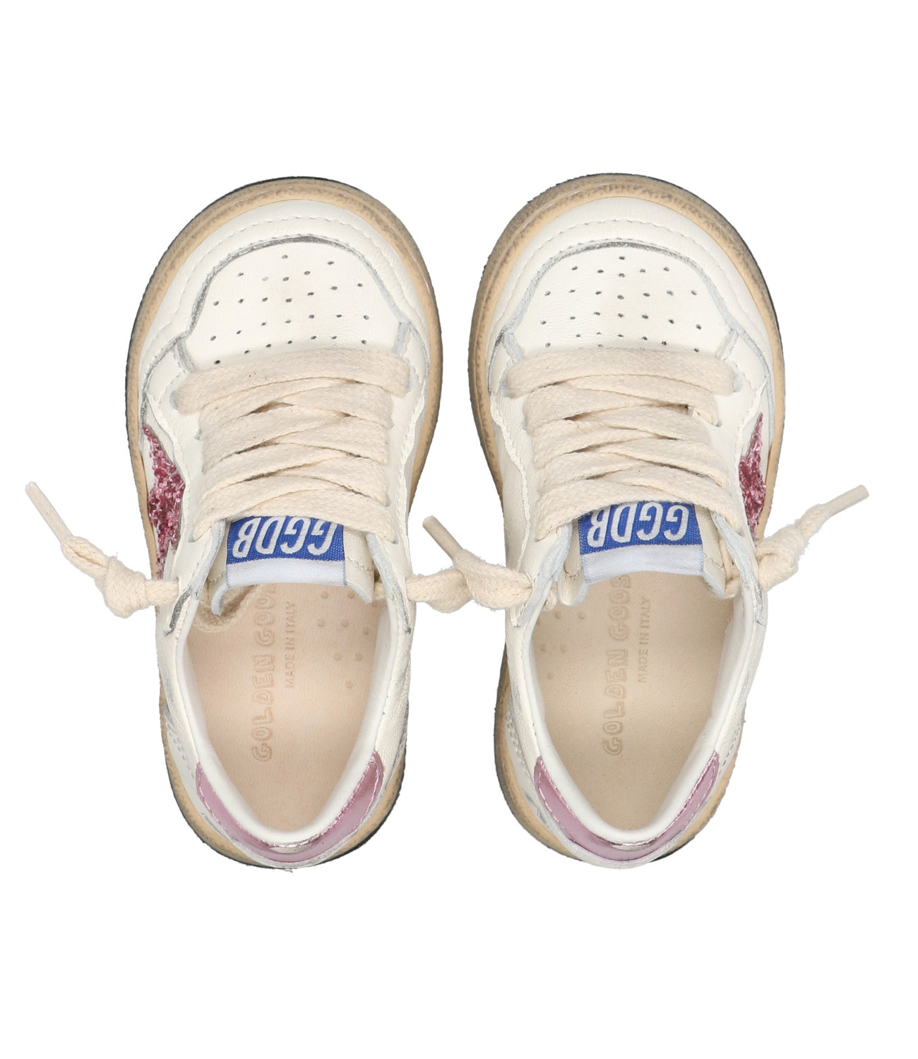 金鹅童装 |运动鞋 Ballstar Bianco+Bubble+Lilla