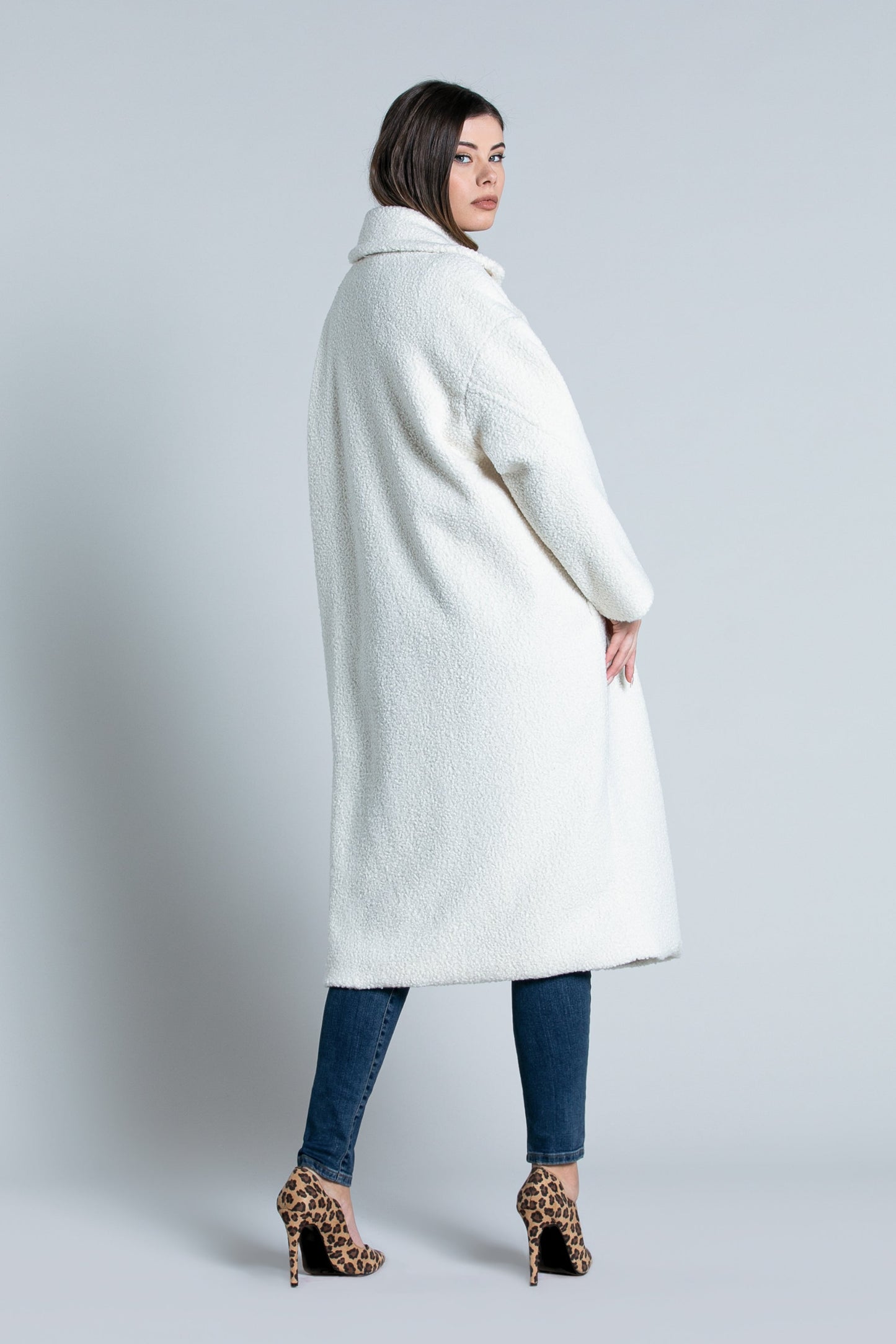 TEDDYS 长袖超大双排扣泰迪熊外套