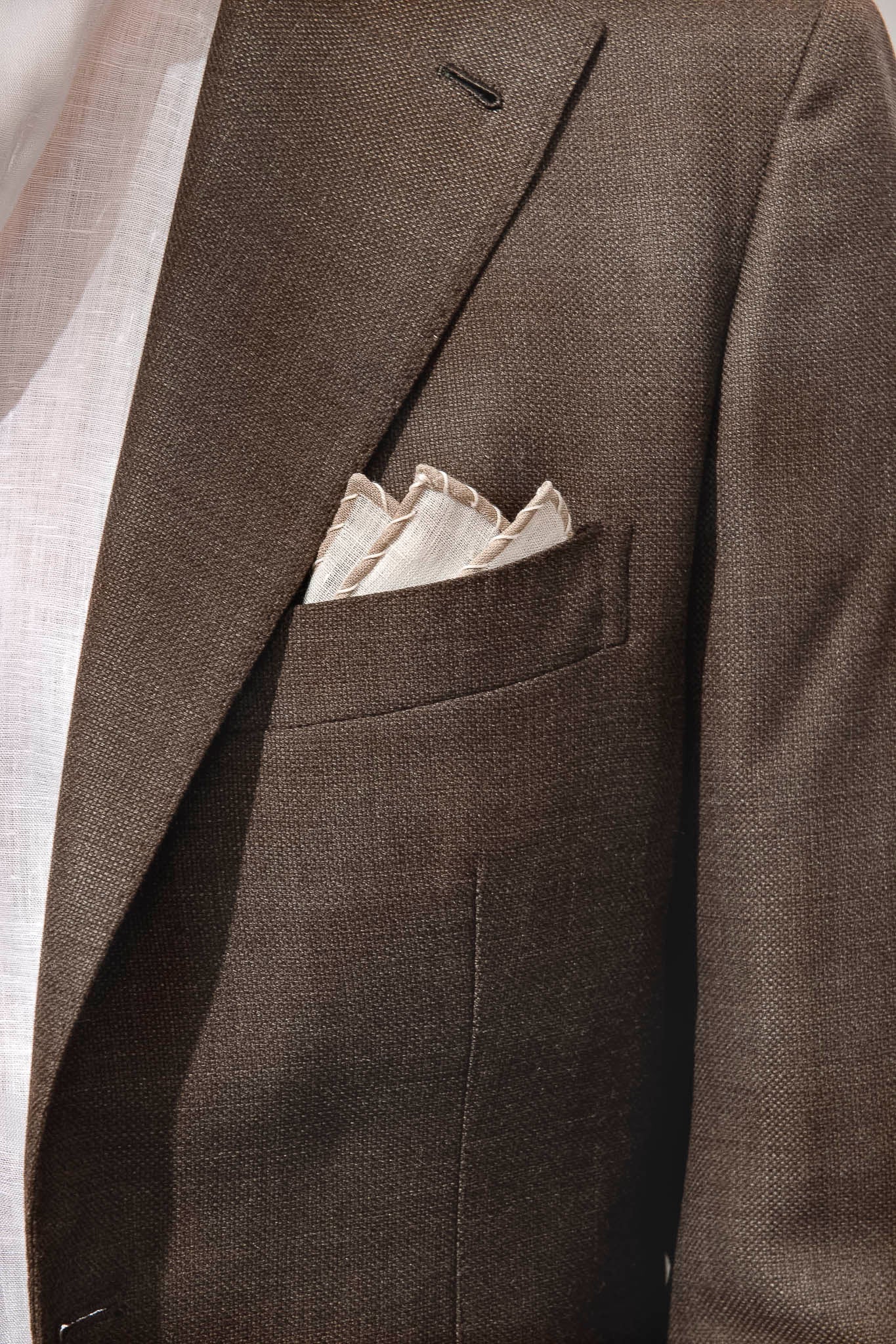 LORO PIANA Pecora Nera® 羊毛棕色夹克 - 意大利制造