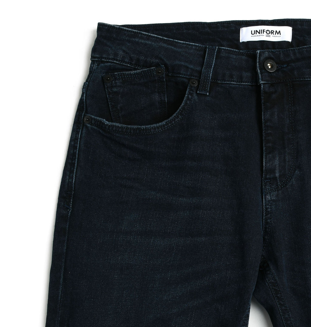 牛仔裤 Uniform Style Dean Normal 裤裆紧身牛仔裤