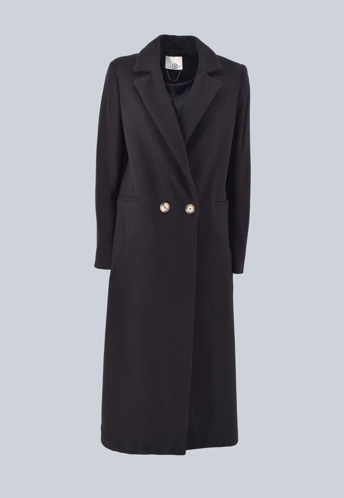 双排扣长袖 ERBIC 双口袋长大衣