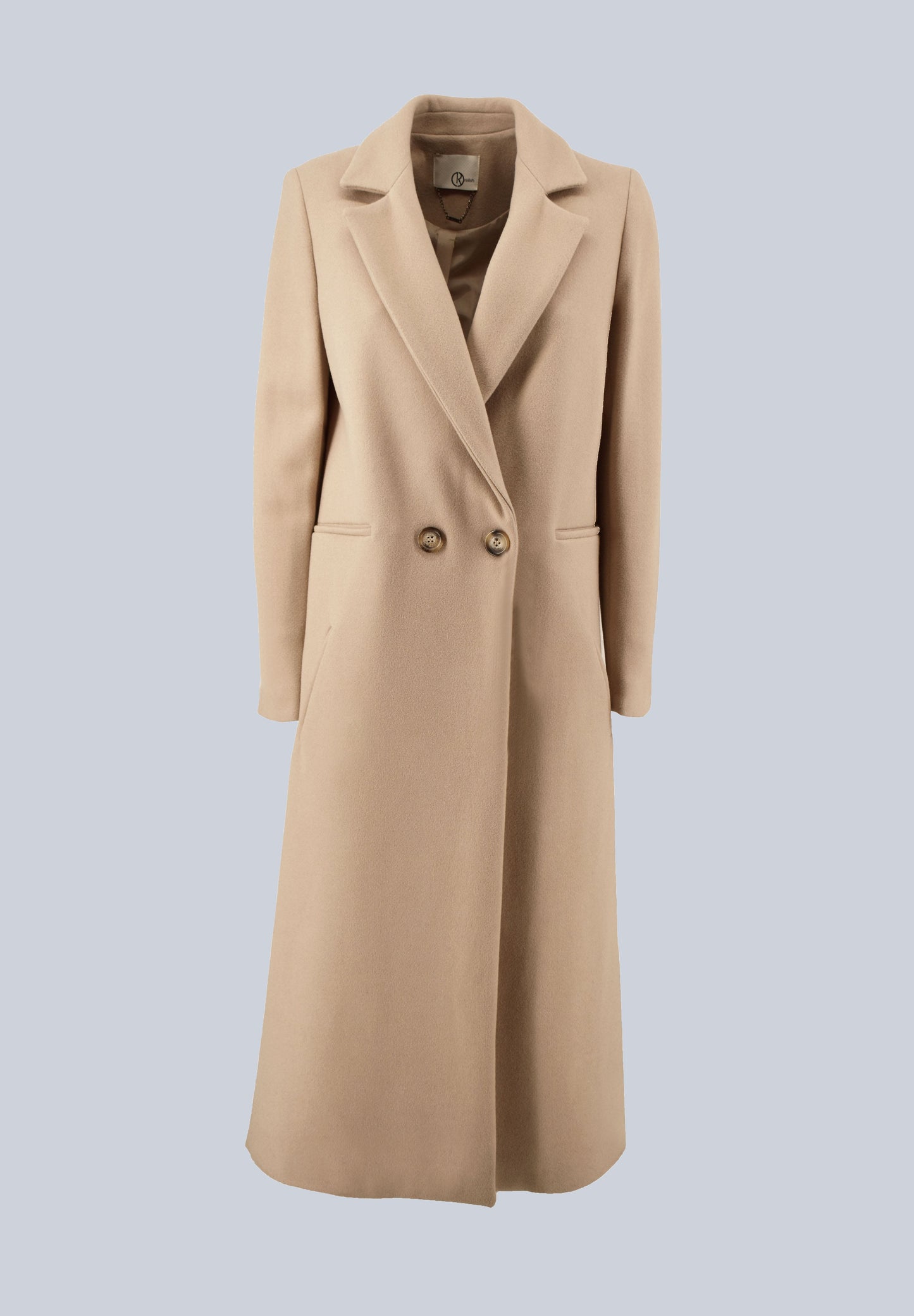 双排扣长袖 ERBIC 双口袋长大衣