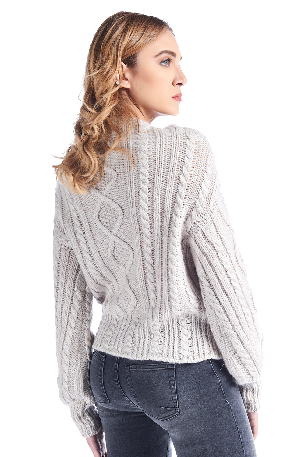 VULCANY 编织火山领套头毛衣