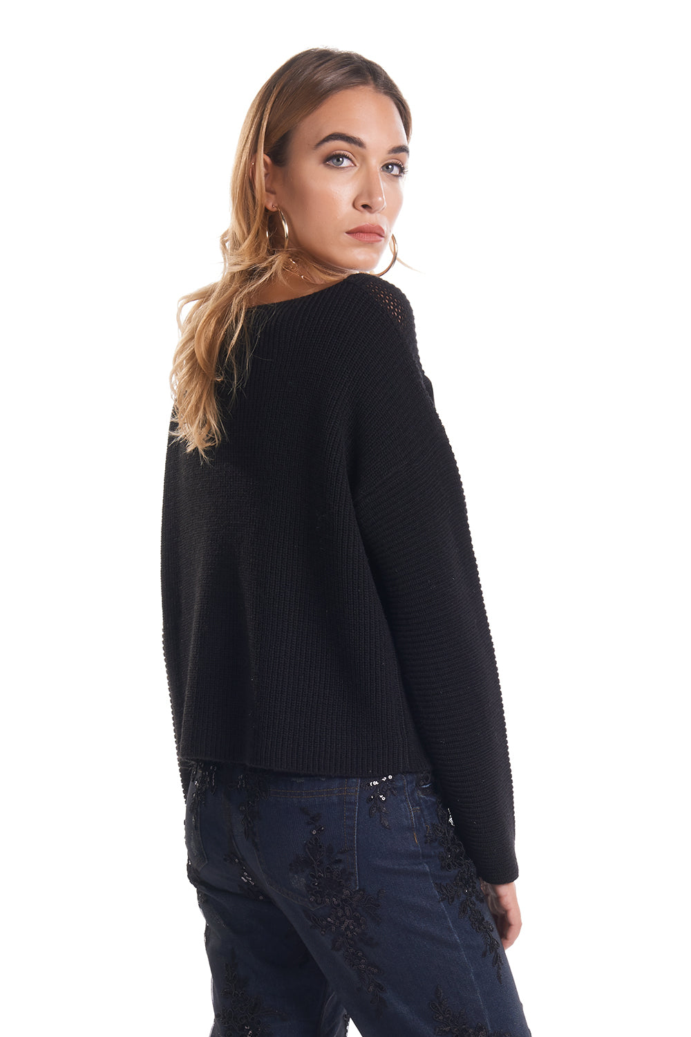 MAMA 流苏装饰 SWEATER 柔软套头衫
