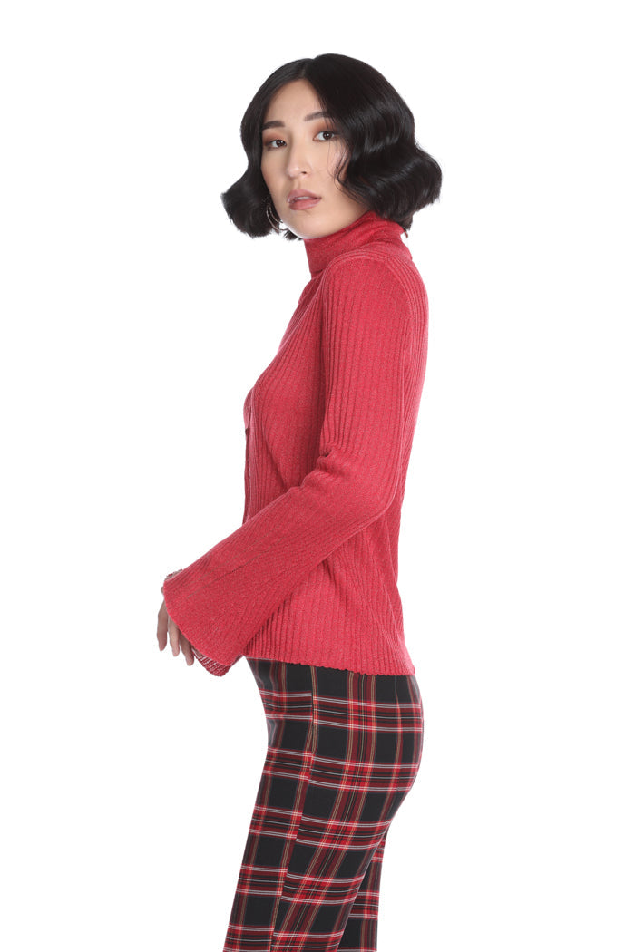 UMBRIDGE 开衫长袖 V 领卢勒克斯罗纹