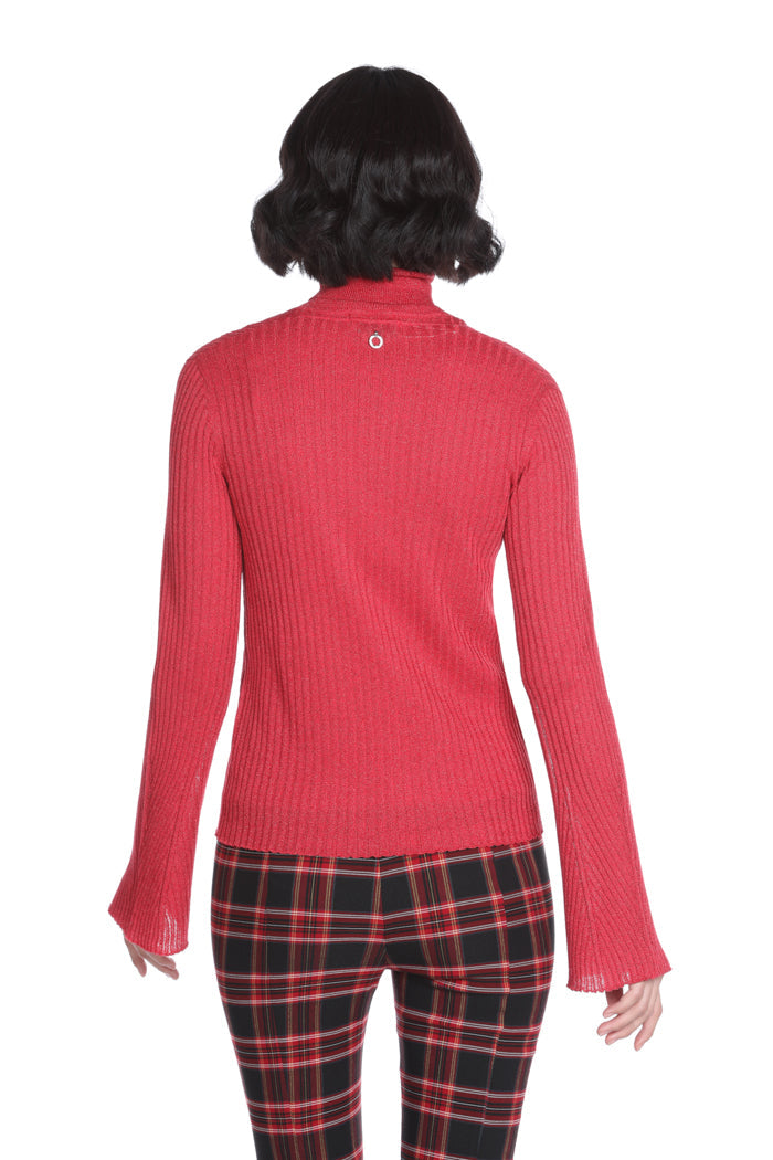 UMBRIDGE 开衫长袖 V 领卢勒克斯罗纹
