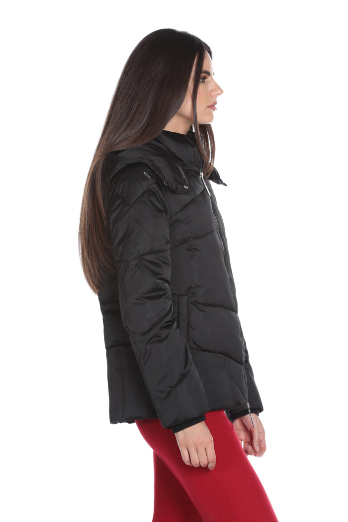 YULES 长袖羽绒服，连帽+抽绳