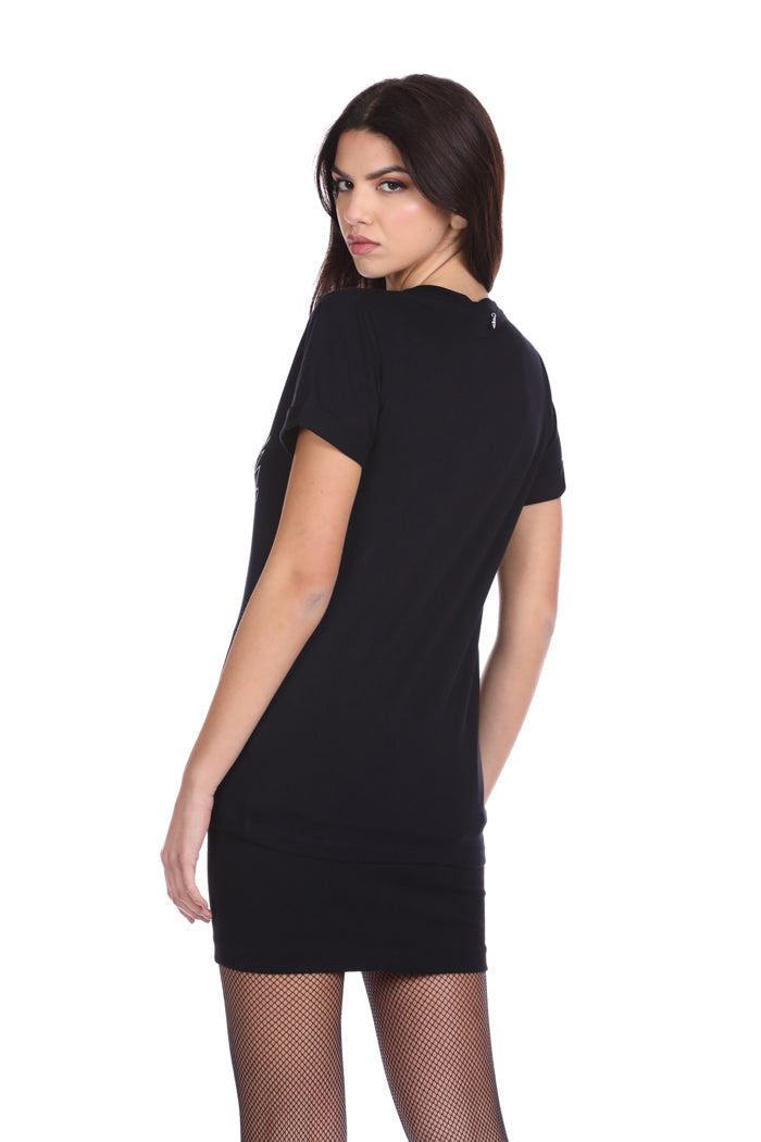 SERMIUTA 粉色翅膀印花半袖 T 恤