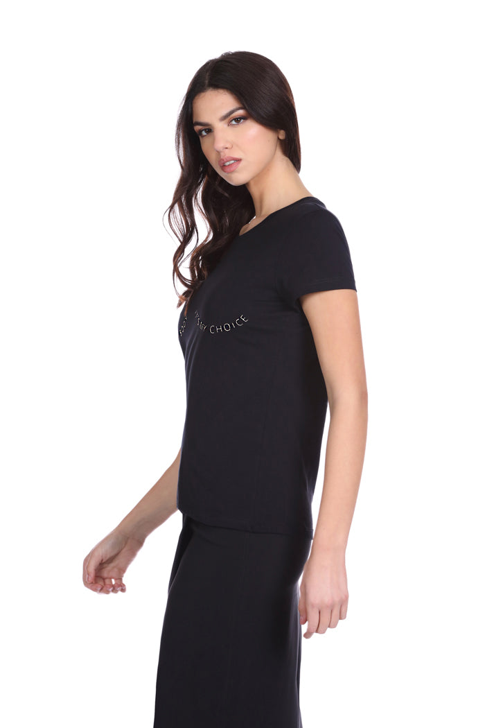 SCRIUU 半袖 T 恤，带文字刺绣