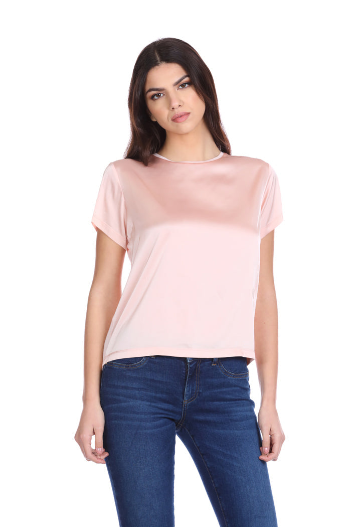 RAKRYD 徽标刺绣加缎面半袖 T 恤