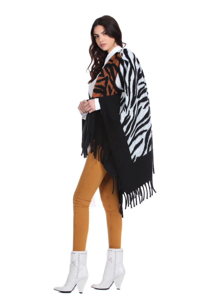 动物风 f.do 流苏装饰 COPPYNS 斗篷