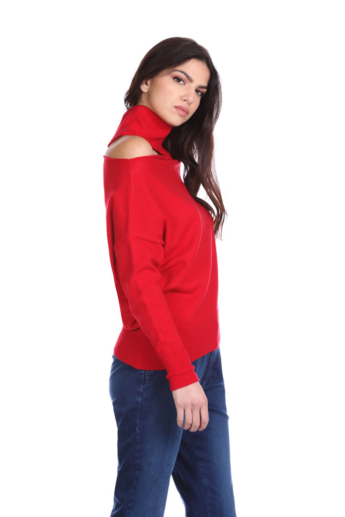 UMESER 开领长袖火山领毛衣