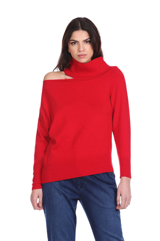 UMESER 开领长袖火山领毛衣