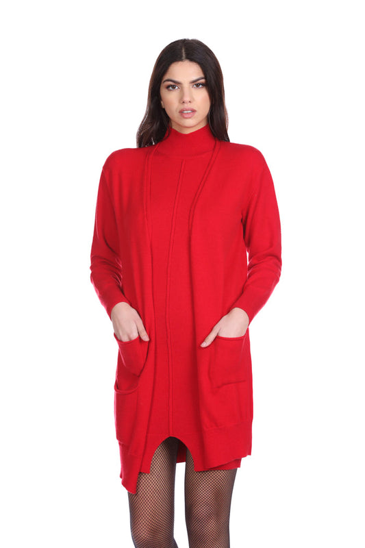 WOLISH 带口袋长袖开衫