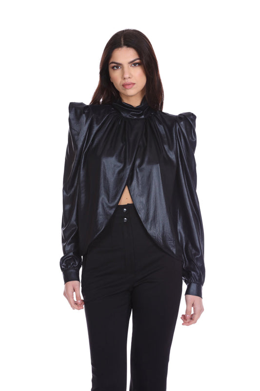 WANDERT 短袖上衣无钱包加领加后背