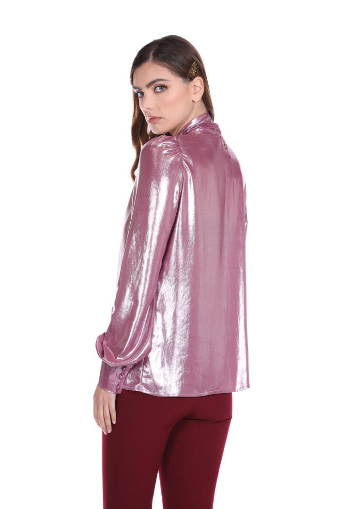 MELINASA 涂层面料长袖衬衫