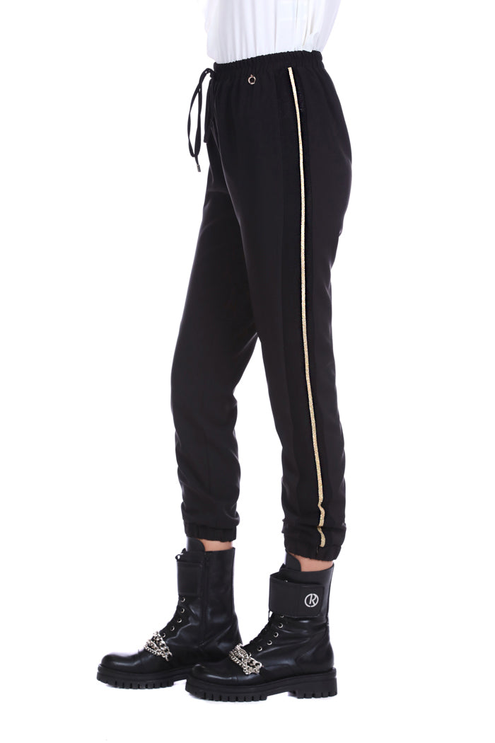 GESSY 高腰长裤，带抽绳 plus ts plus elastic f.do plus band with lurex