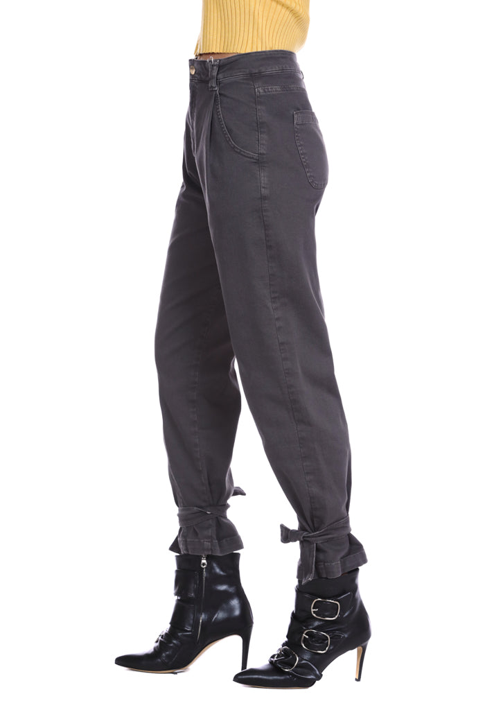 WURT 高腰长裤，配口袋加底带