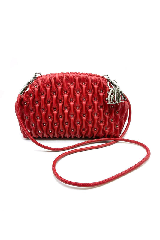 VENRT 包带肩带加卷边加铆钉加人造皮革标志字母吊坠