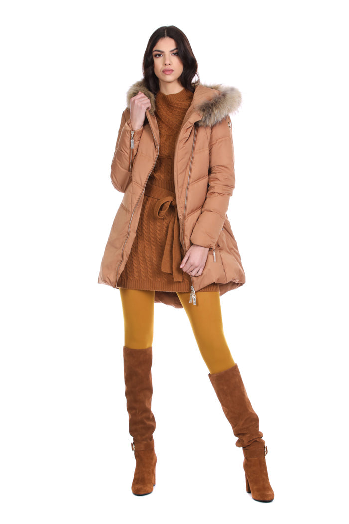 SELMA 饰带绒面革搭扣高筒靴