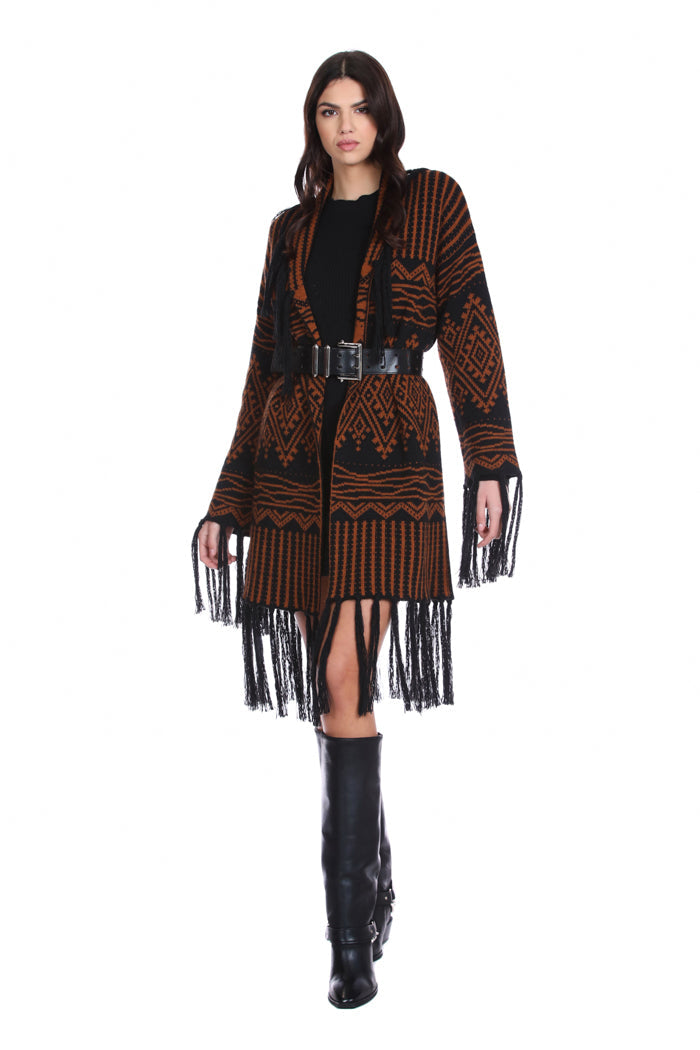 SPAZIA 皮革表带和链条露营高筒靴