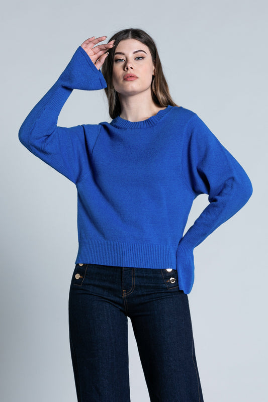 SESUTO 长袖喇叭衬衫